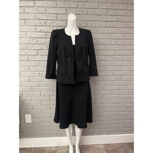 White House Black Market Black Blazer Size 10 NWT
